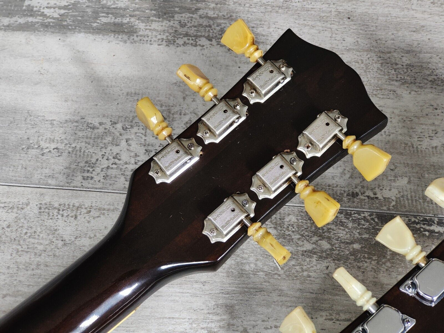 1970's Japanese EDS-1275 Style 6/12 Doubleneck SG (Walnut Brown)