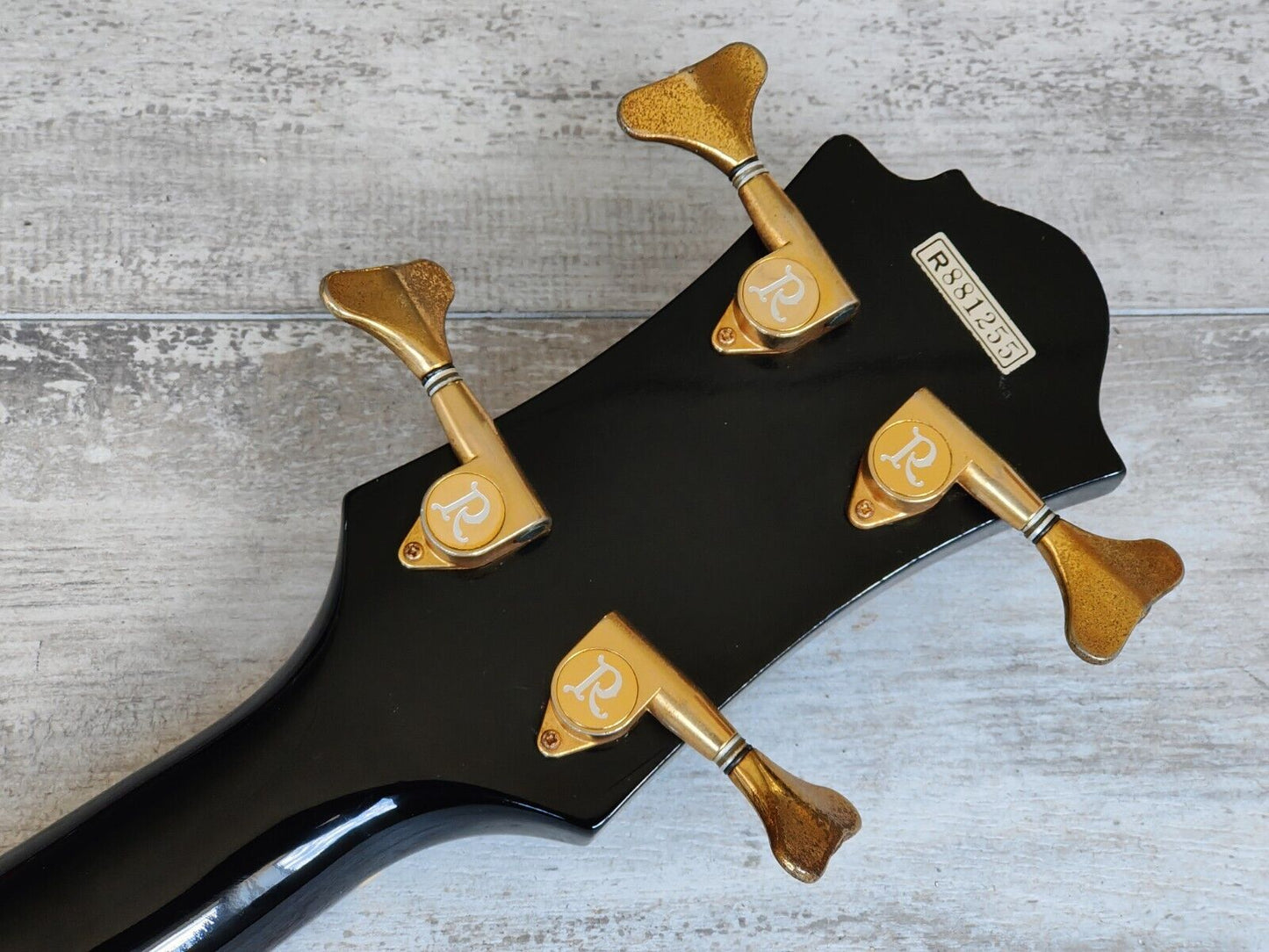 1980's BC Rich Japan NJ Series Neckthrough Mockingbird Bass (Black)