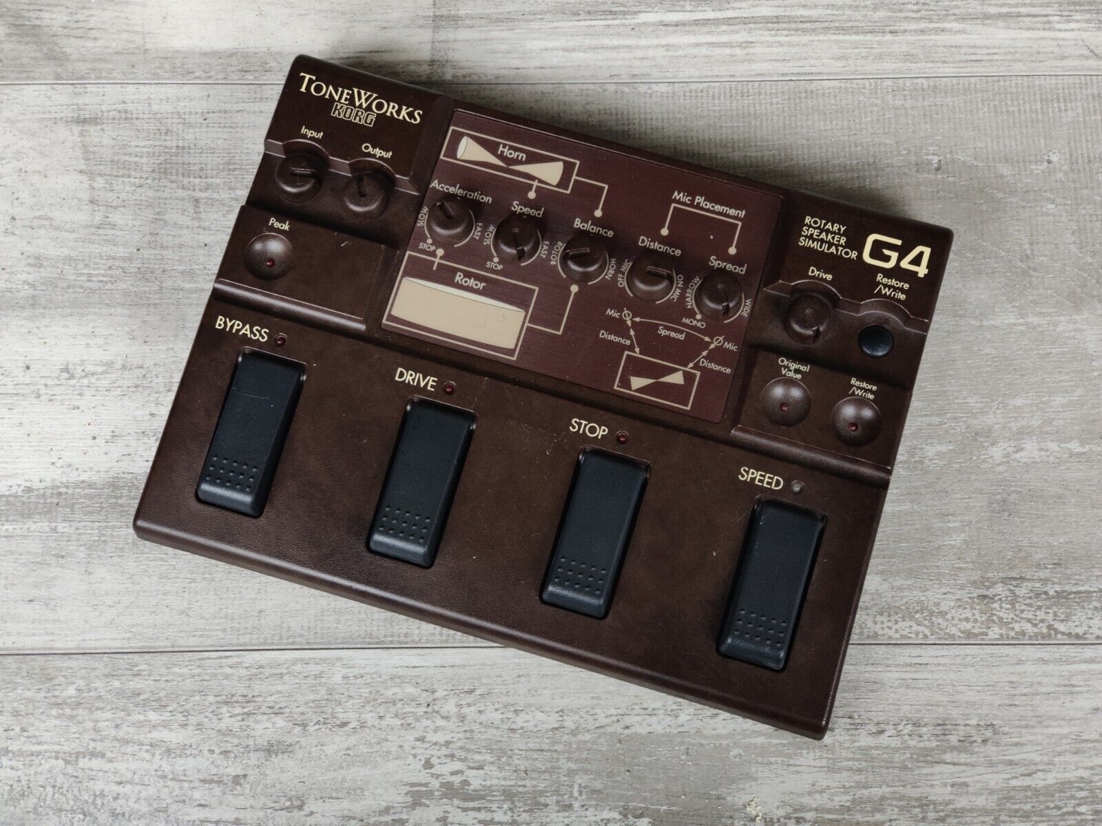 Korg G4 Rotary Speaker Simulator Effects Pedal – Cool Old Guitars