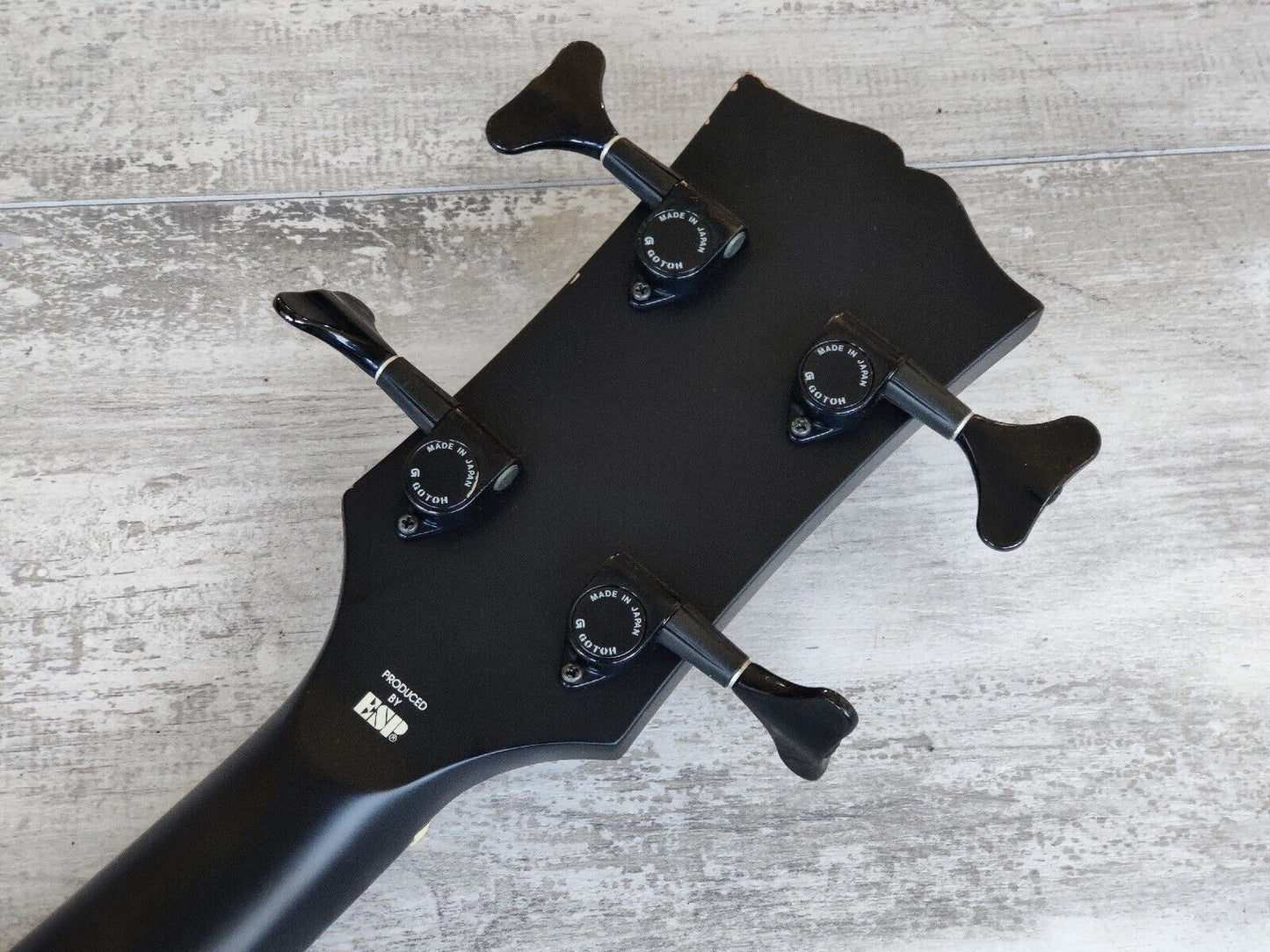 Edwards Japan (by ESP) EJ-78TV Double Cutaway Bass Guitar Luna Sea (Matte Black)