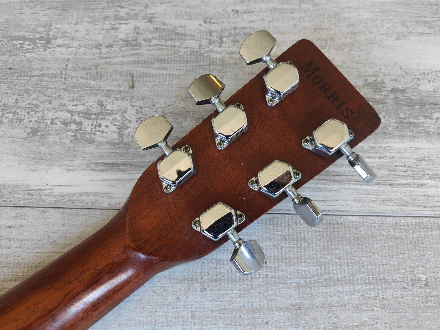 1980's Morris W-18 Japanese Vintage Acoustic Dreadnought Guitar (Natural)