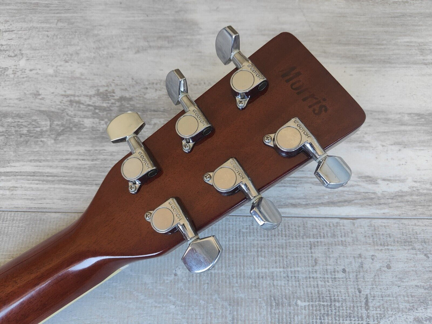 1990's Morris Japan MF-50 Auditorium Acoustic Guitar (Brown Sunburst)