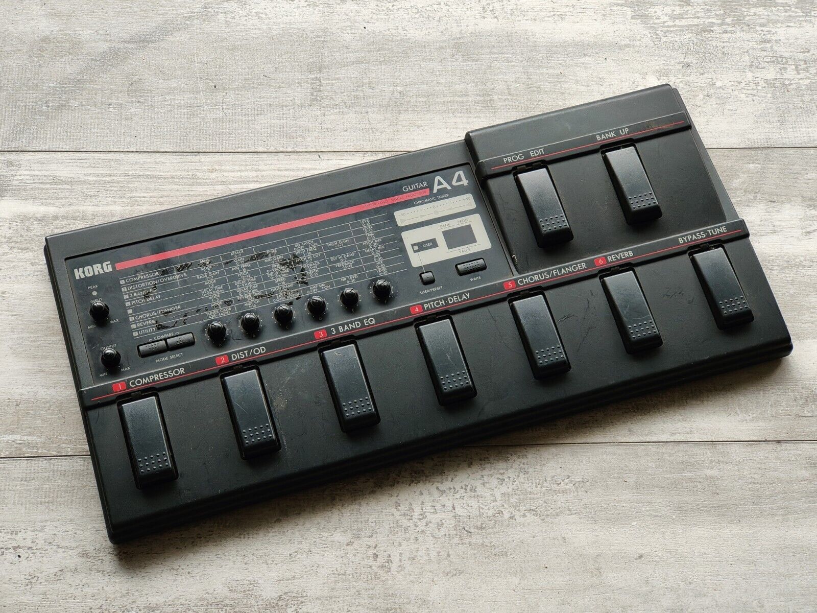 korg pedale 1980's Korg A4 Vintage Multi Effects Pedal – Cool Old Guitars