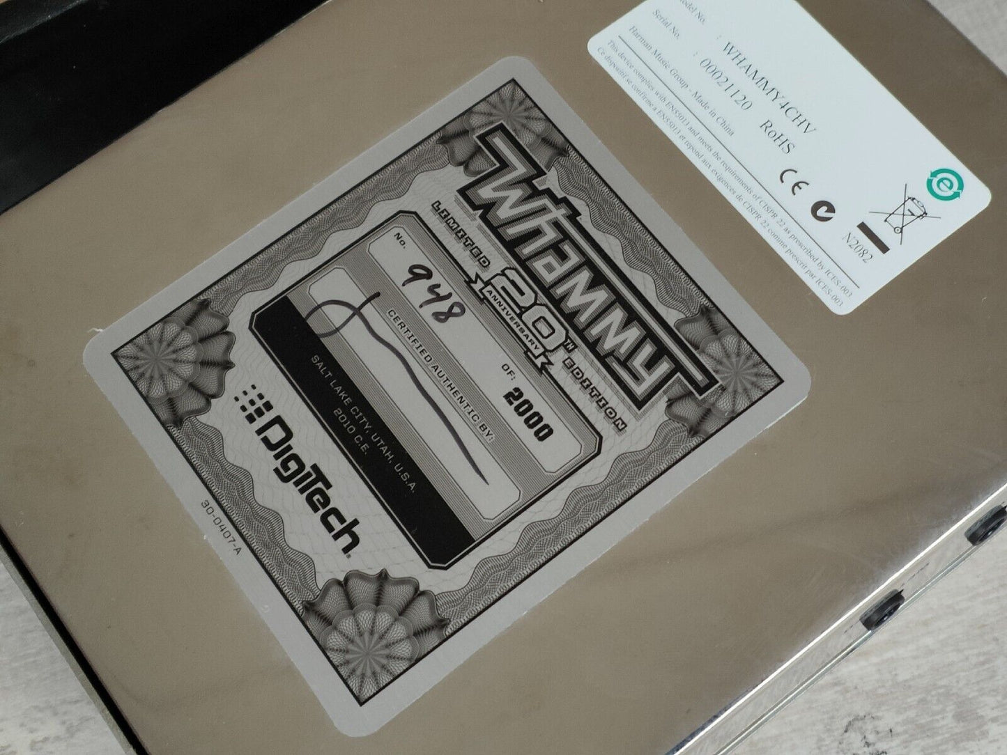 2010 Digitech Limited Edition Chrome Whammy (1 of 2000)