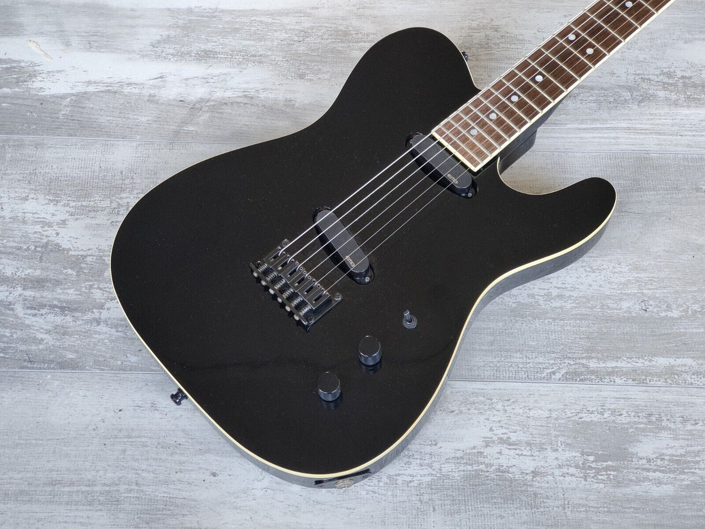 1989 Fernandes Japan TEJ-70 Contemporary Twang-Style w/EMG's (Black)