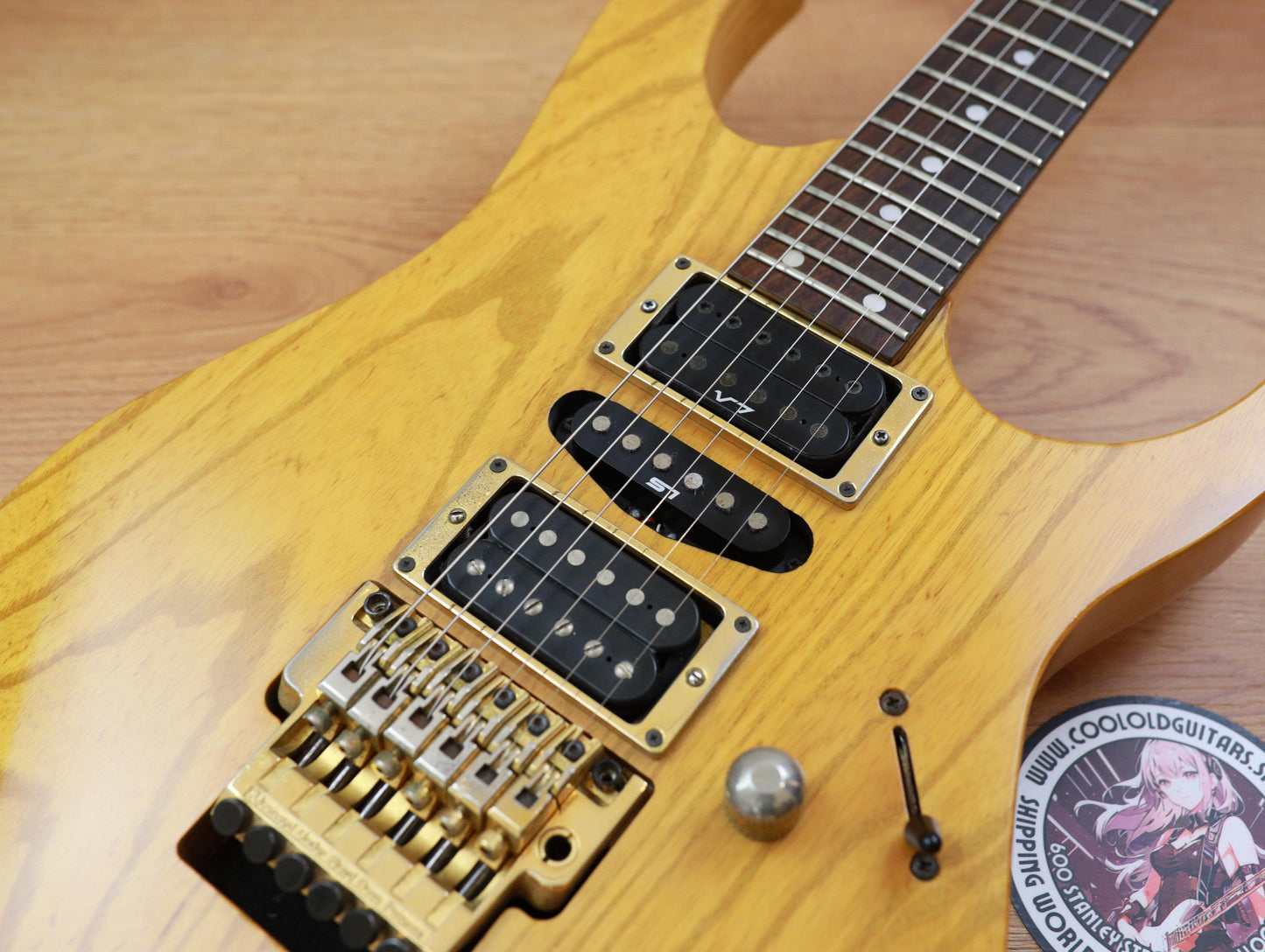 1993 Ibanez Japan RG670 HSH Superstrat (Natural Matte)