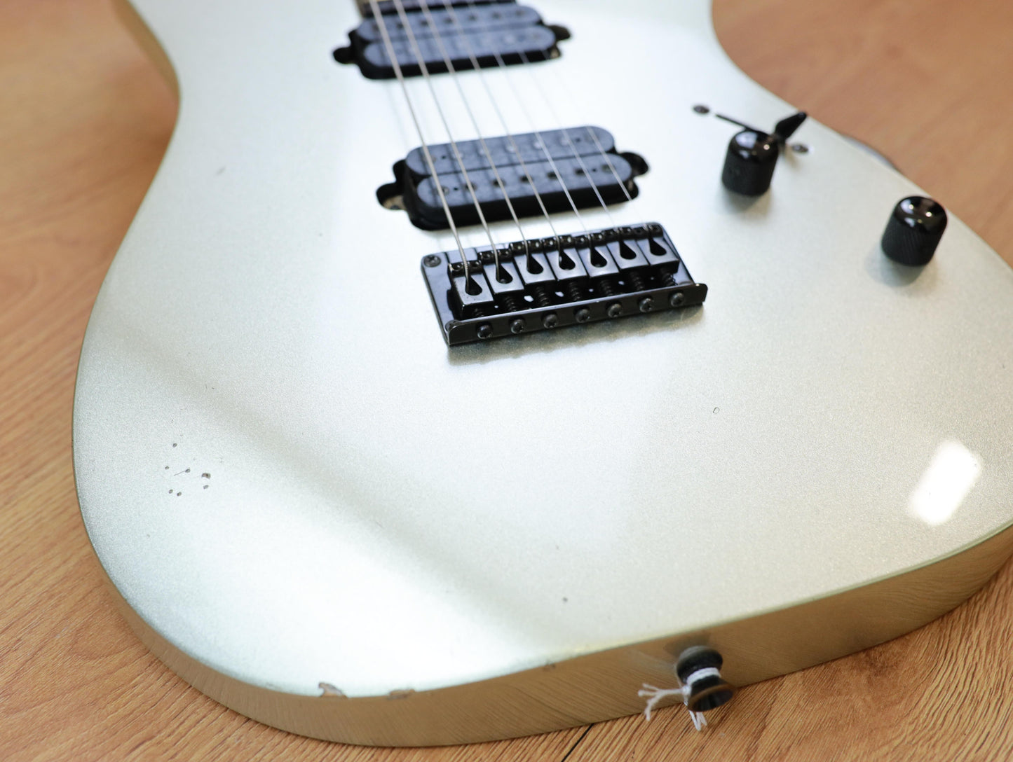 2000 Ibanez Japan Prestige RG7421 7-String HH Superstrat (Zinc Silver)