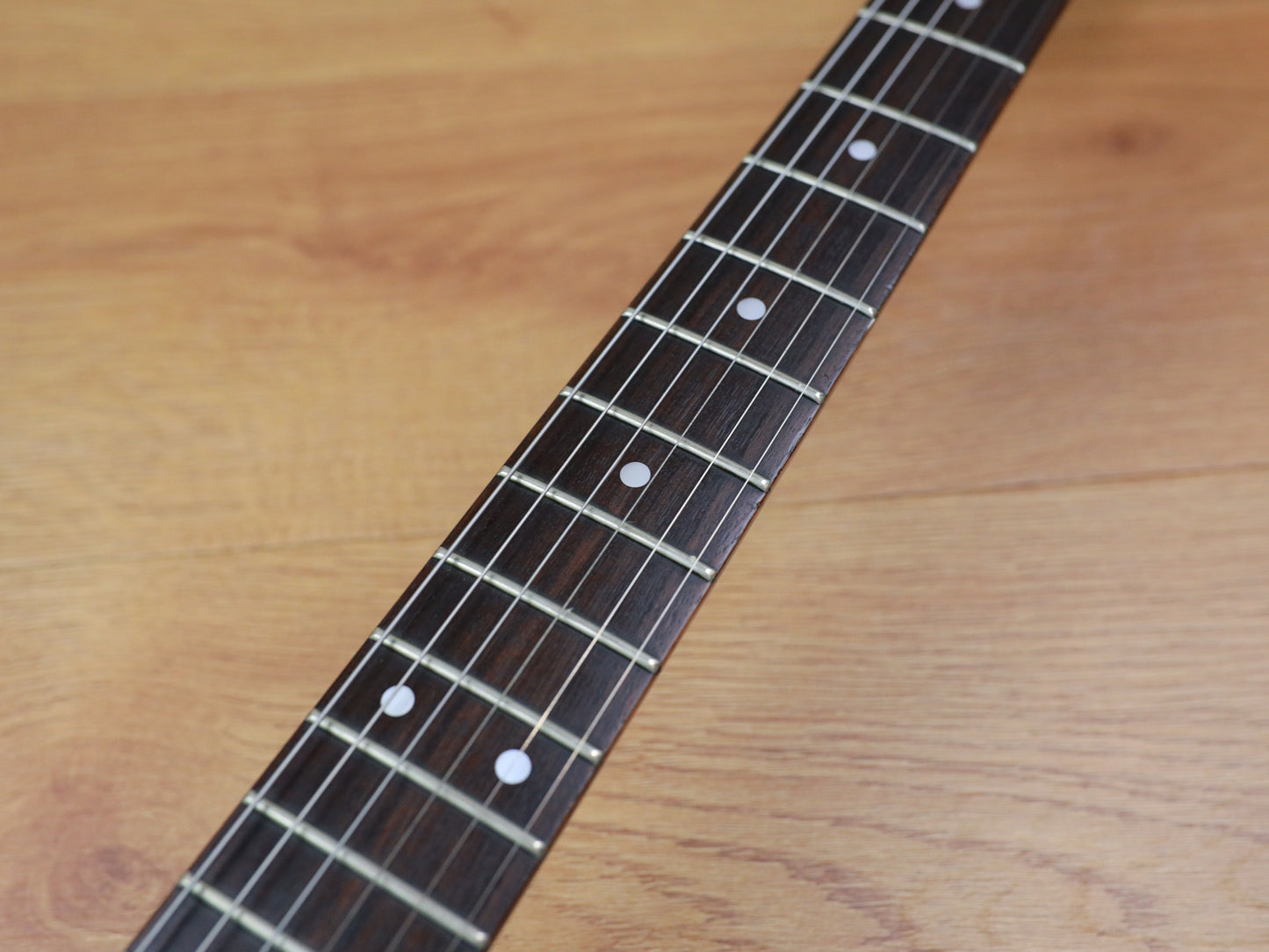 1984 Aria Pro II ZZ Deluxe Explorer (Metallic Blue Sunburst)