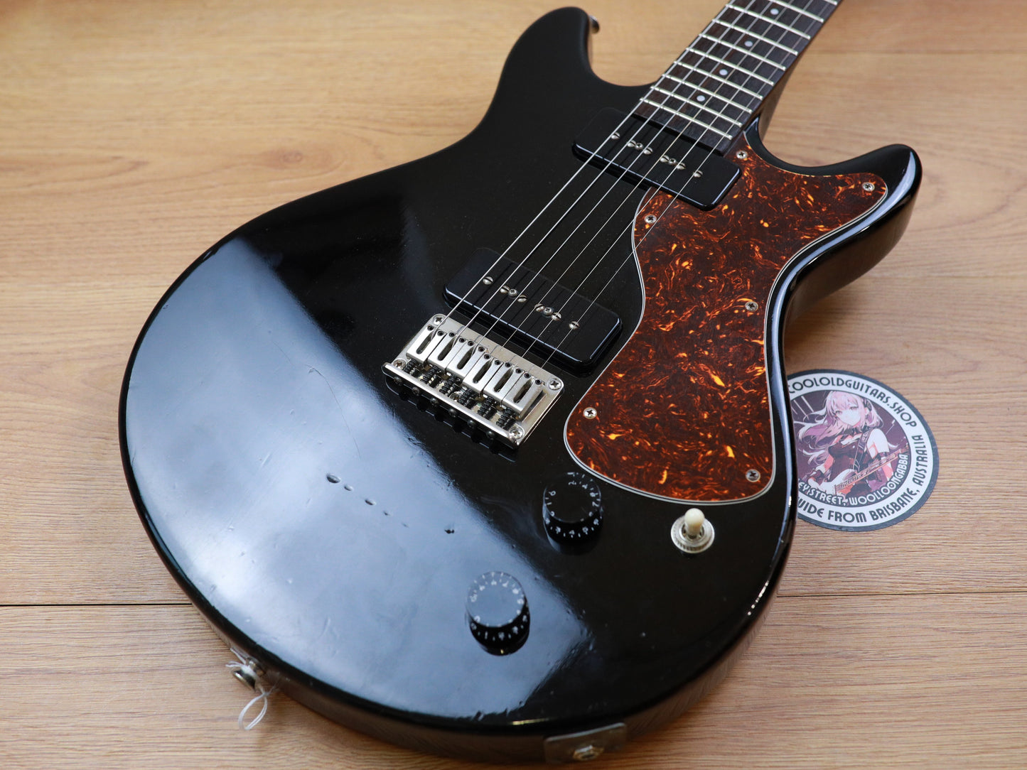 1990's Yamaha Japan SG-RR Standard Double Cutaway w/P90 (Black)
