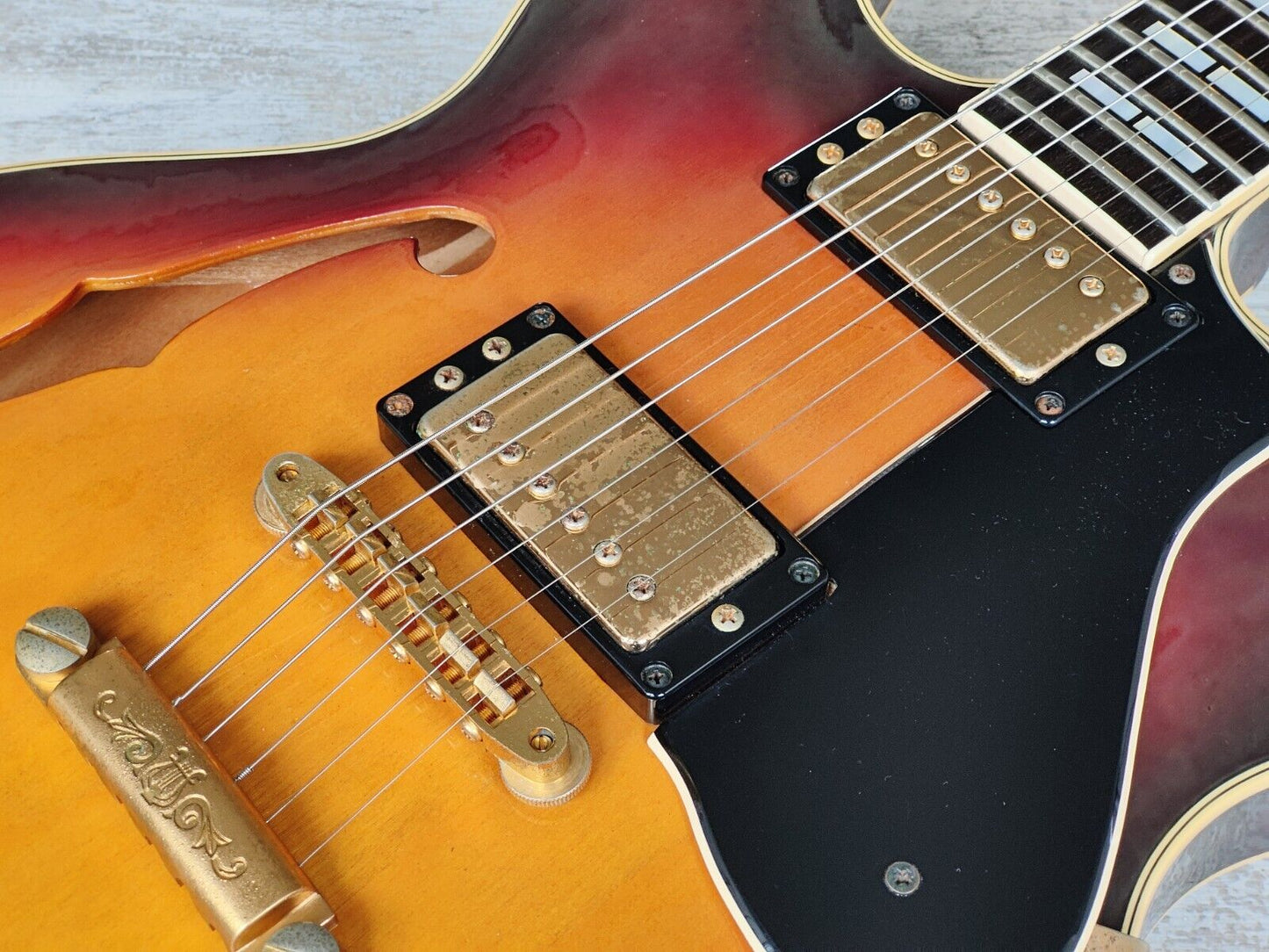1988 Yamaha SA-2100 ES-335 Semi Hollowbody Electric Guitar (Sunburst)