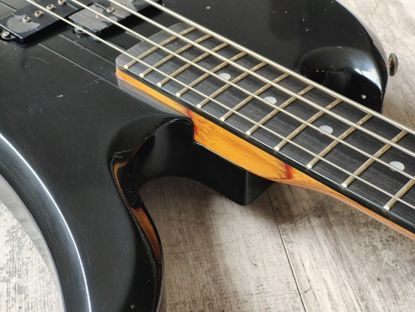 1989 BC Rich Japan NJ Series MB-857 Mockingbird Bass (Black)