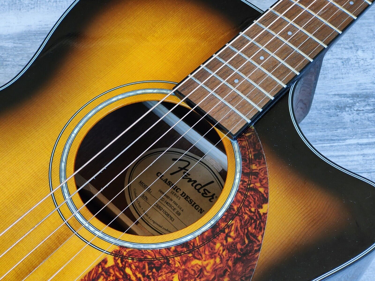Fender CC-140SCE Concert Acoustic Guitar (Sunburst)