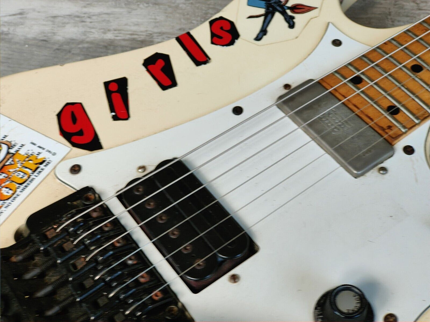 1987 Ibanez Japan RG550 Modified Superstrat - Duncan/Dimarzio Pickups (White)
