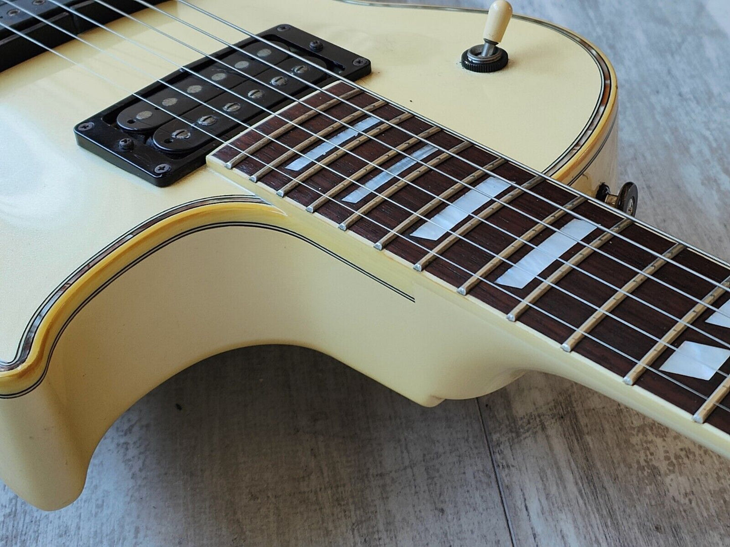 1997 Greco Japan LG-70 Eclipse Style Les Paul (Pearl White)