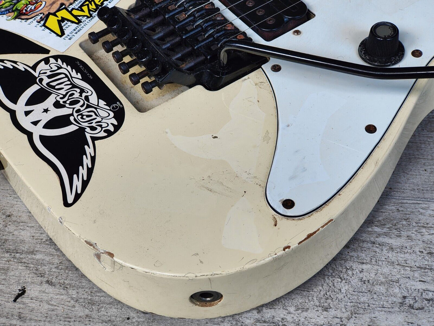 1987 Ibanez Japan RG550 Modified Superstrat - Duncan/Dimarzio Pickups (White)