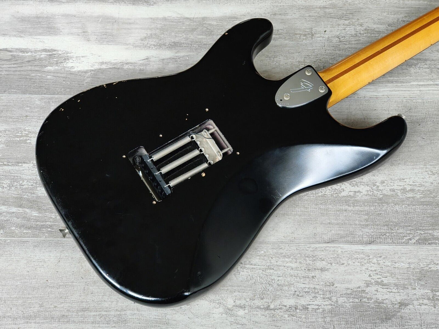 1990's Fender Japan ST-72SC '72 Reissue Scalloped Stratocaster (Black)