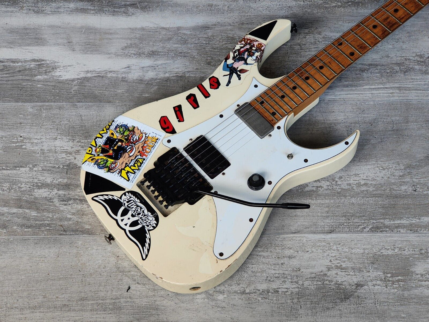 1987 Ibanez Japan RG550 Modified Superstrat - Duncan/Dimarzio Pickups (White)