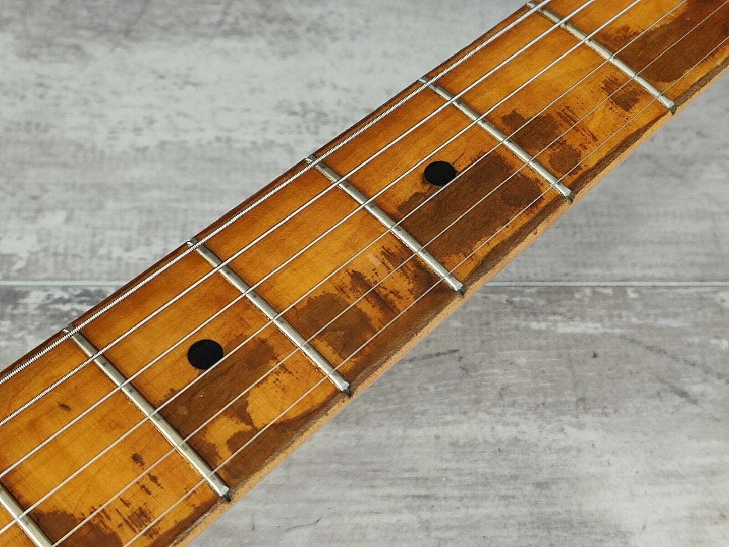 1987 Fender Japan ST72R-55M '72 Reissue Partially-Scalloped Stratocaster (White)