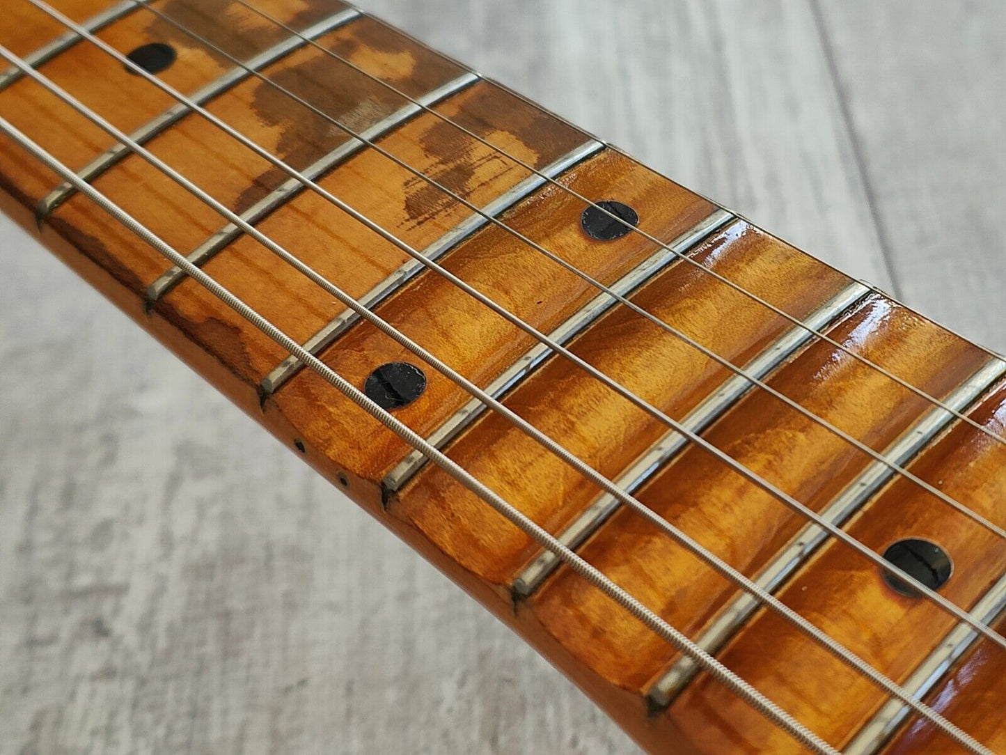 1987 Fender Japan ST72R-55M '72 Reissue Partially-Scalloped Stratocaster (White)