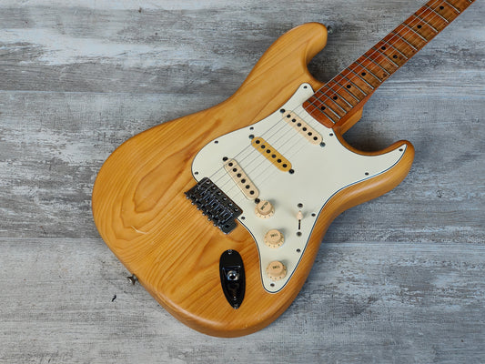 1993 Fender Japan ST72-65 '72 Reissue Scalloped Stratocaster (Natural Ash)
