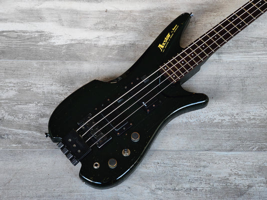 1985 Ibanez Japan Axstar AXB50 Headless Bass Guitar (Black)
