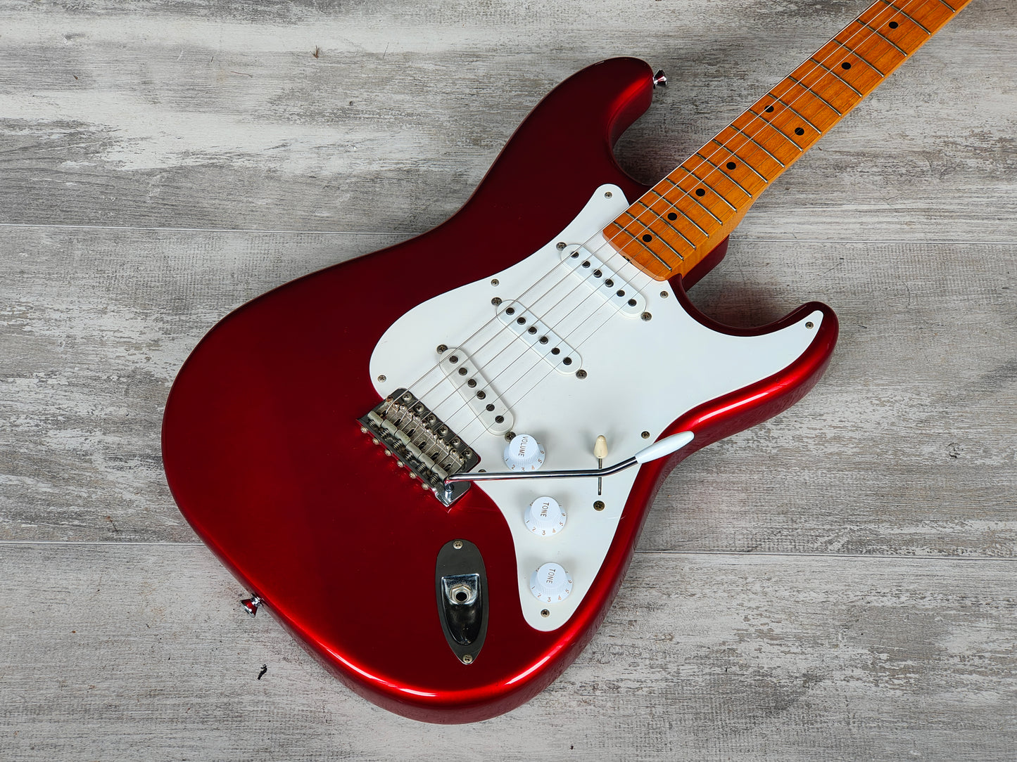 2002 Fender Japan ST57-58US '57 Reissue Stratocaster w/USA Pickups (Candy Apple Red)