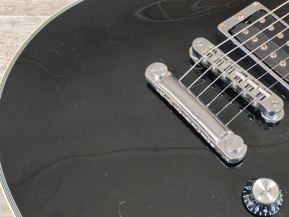 Burny Rlc 55js 2012 Burny RLC-55JS John Sykes Les Paul Custom (Black) – Cool Old Guitars
