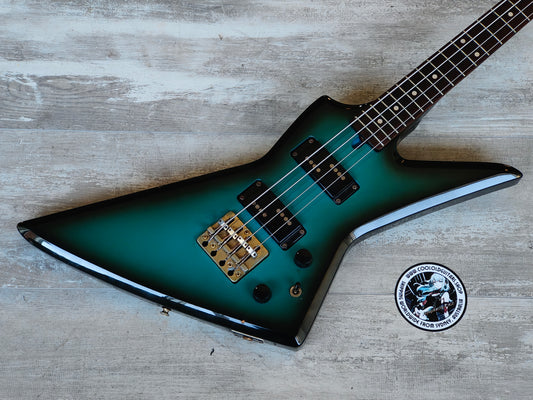 1983 Aria Pro II ZZB-DELUXE Explorer Bass (Blue-Black Burst)