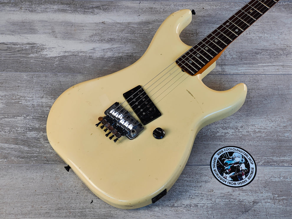 1980's Kramer Japan JK 1000 Superstrat (Aged White) – Cool Old Guitars