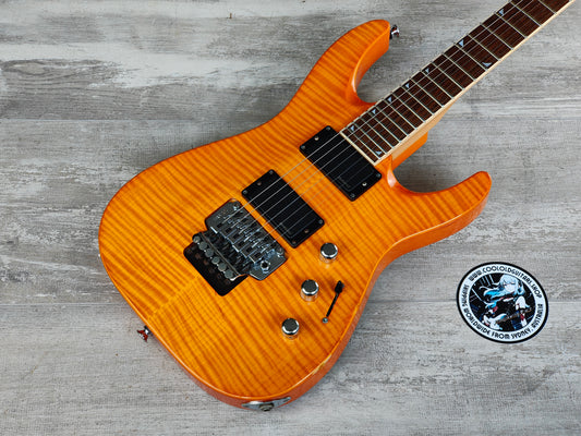 1998 Jackson Stars Japan ADK-905 Arch Top Dinky Superstrat (Flame Amber)