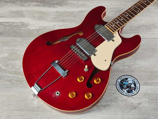 2003 Aria Pro II TA-600 Semi-Hollowbody w/P90's (Transparent Red)