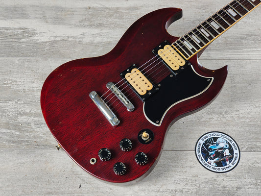 1981 Aria Pro II Japan SL-500D '61 SG Double Cutaway (Cherry Red)