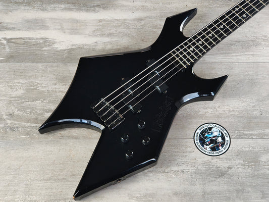 BC Rich 5-String Neckthrough Warlock Bass (Black)