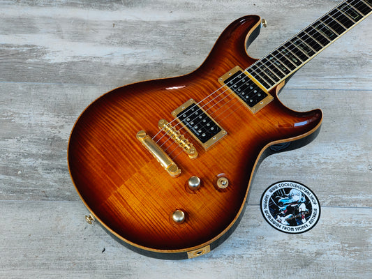 Cort MMP-2 Masterpiece Custom Shop Double Cutaway (Flame Brown Sunburst)