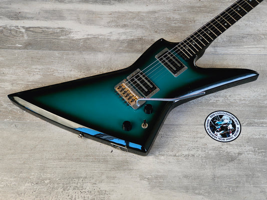 1984 Aria Pro II Japan ZZ Deluxe Explorer (Black Blue Sunburst)