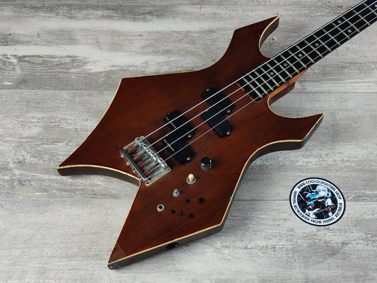 1990 B.C Rich Japan Warlock Bass w/EMG Pickup (Brown)