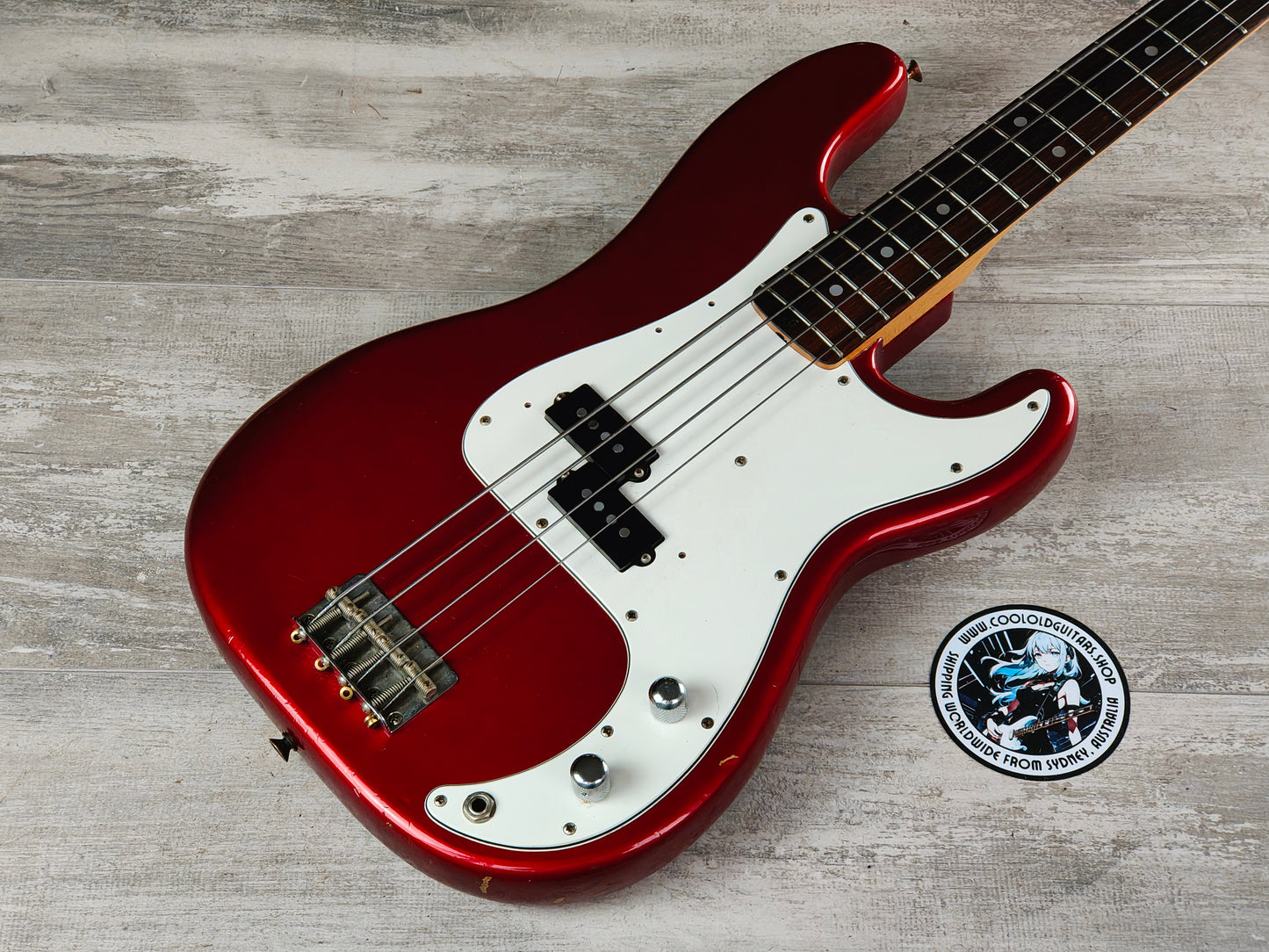 1985 Tokai Japan TPB-60 Hard Puncher 60's Precision Bass (Candy Apple Red)