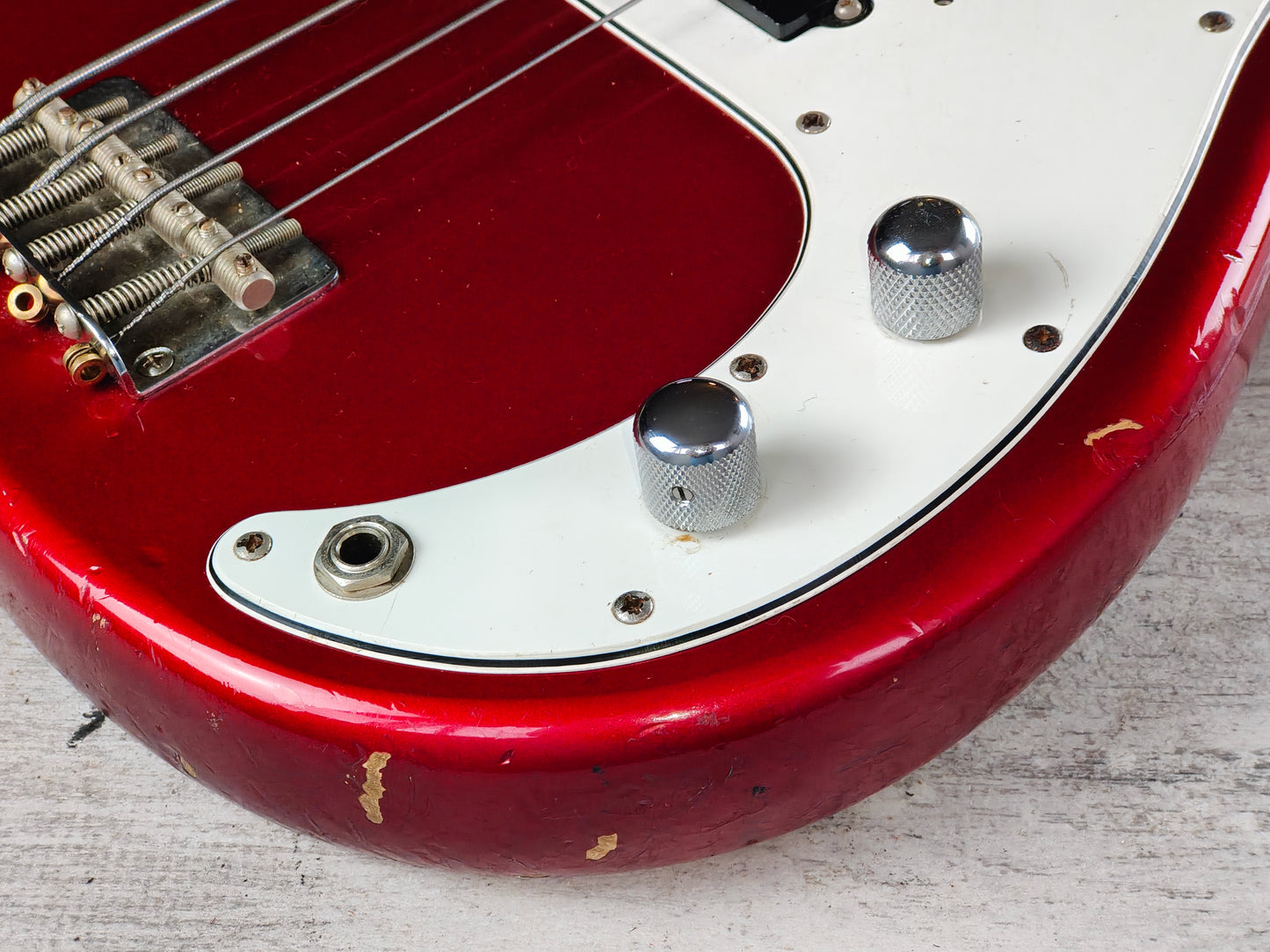 1985 Tokai Japan TPB-60 Hard Puncher 60's Precision Bass (Candy Apple Red)