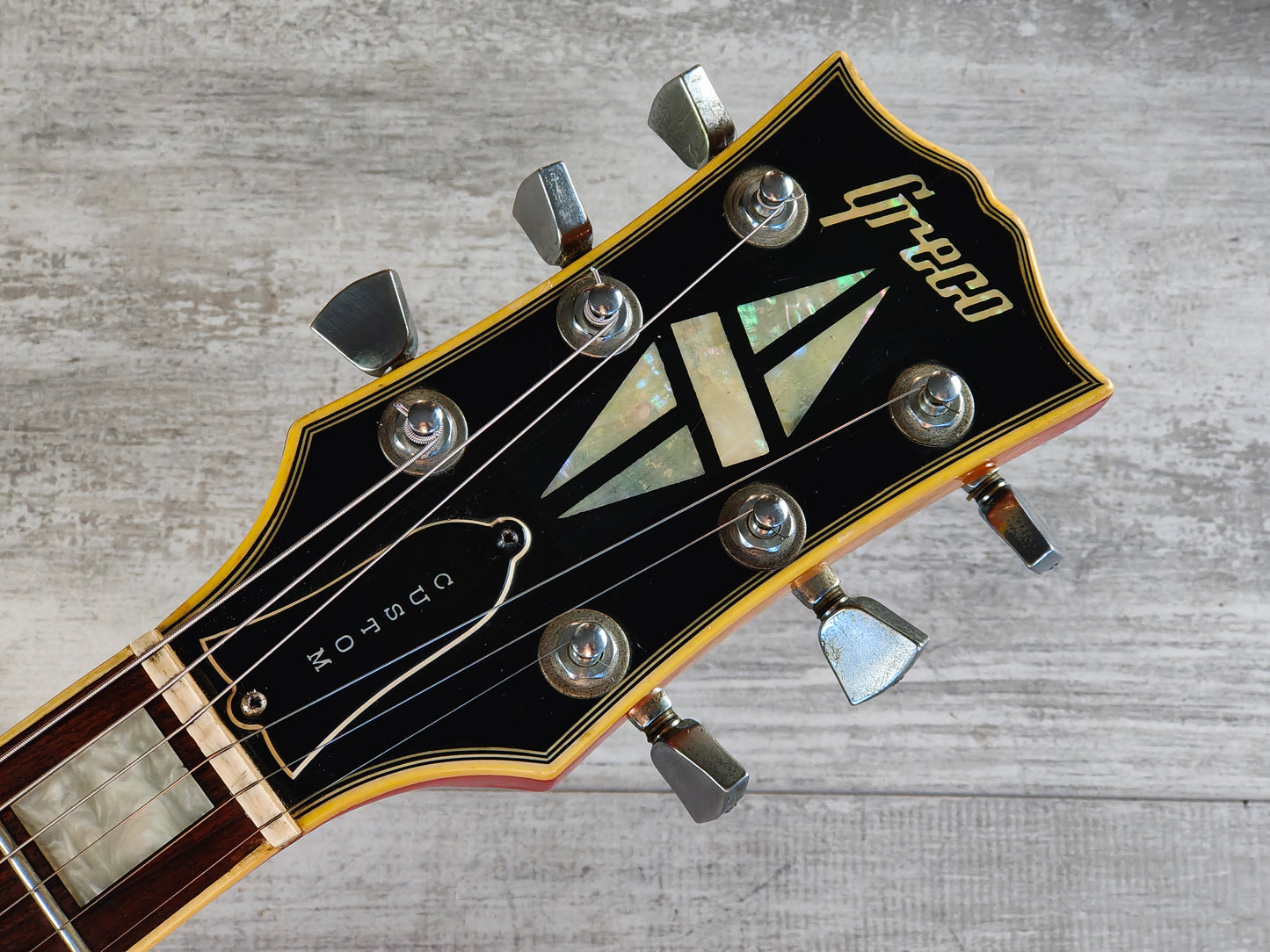 1978 Greco Japan EG-600PR 3PU Les Paul Custom (Cherry Sunburst)