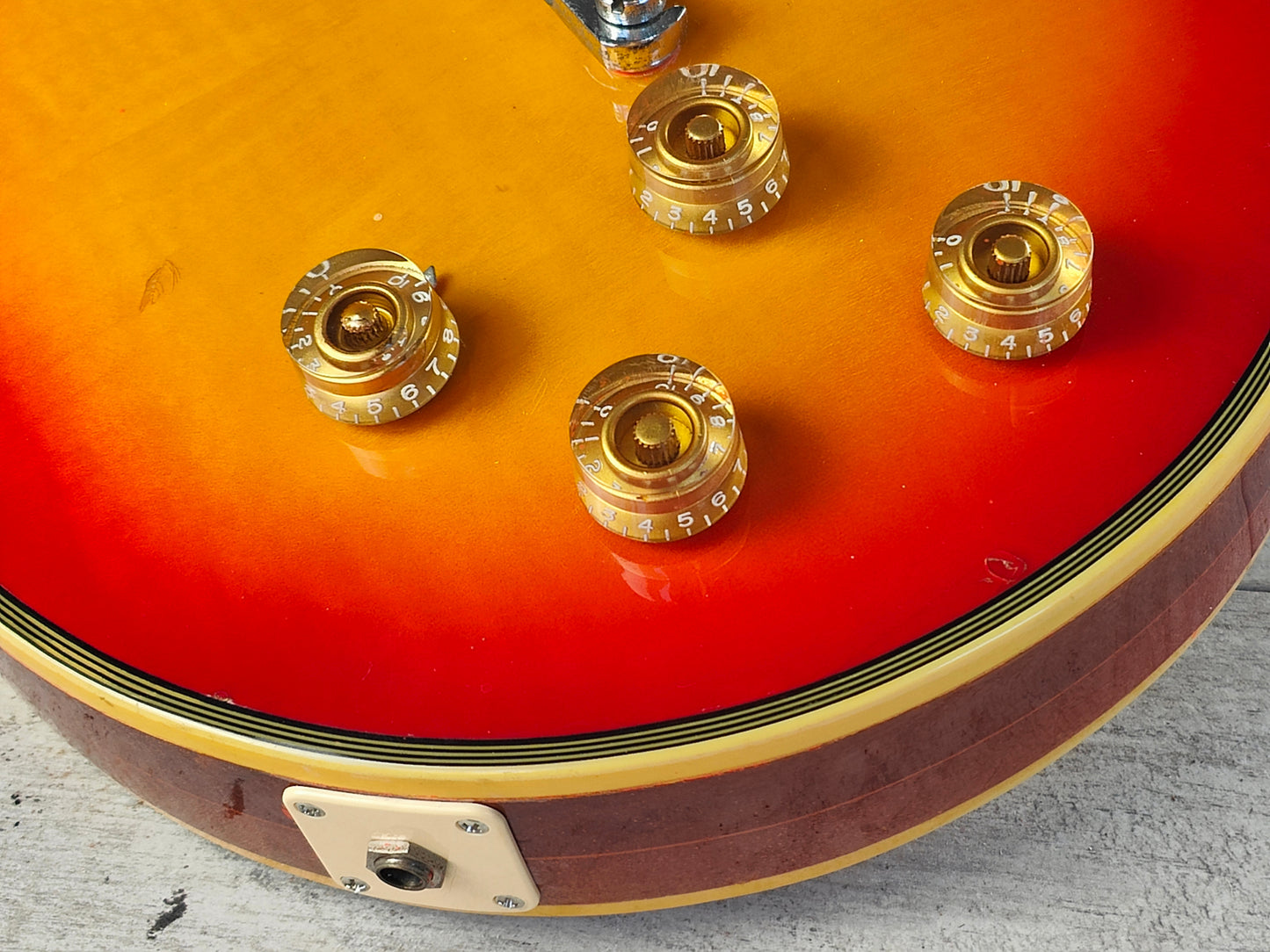 1978 Greco Japan EG-600PR 3PU Les Paul Custom (Cherry Sunburst)