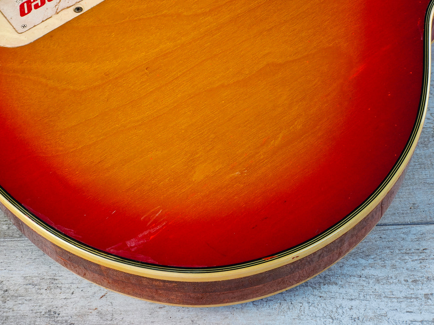 1978 Greco Japan EG-600PR 3PU Les Paul Custom (Cherry Sunburst)