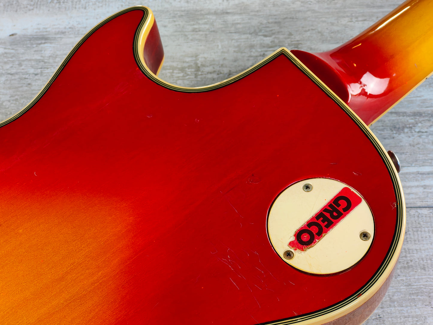 1978 Greco Japan EG-600PR 3PU Les Paul Custom (Cherry Sunburst)