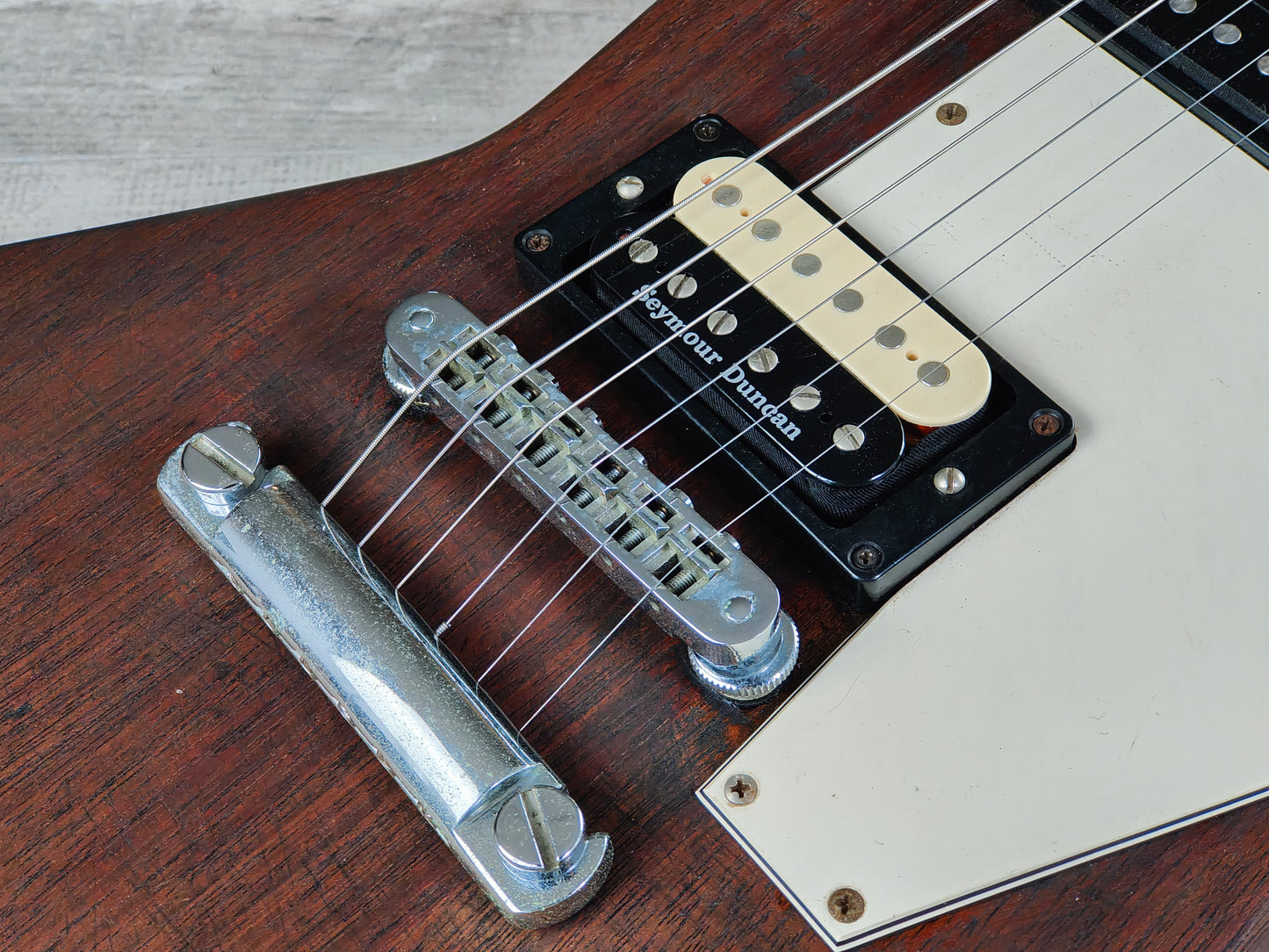 1995 Gibson USA '76 Reissue Explorer (Brown Mahogany)