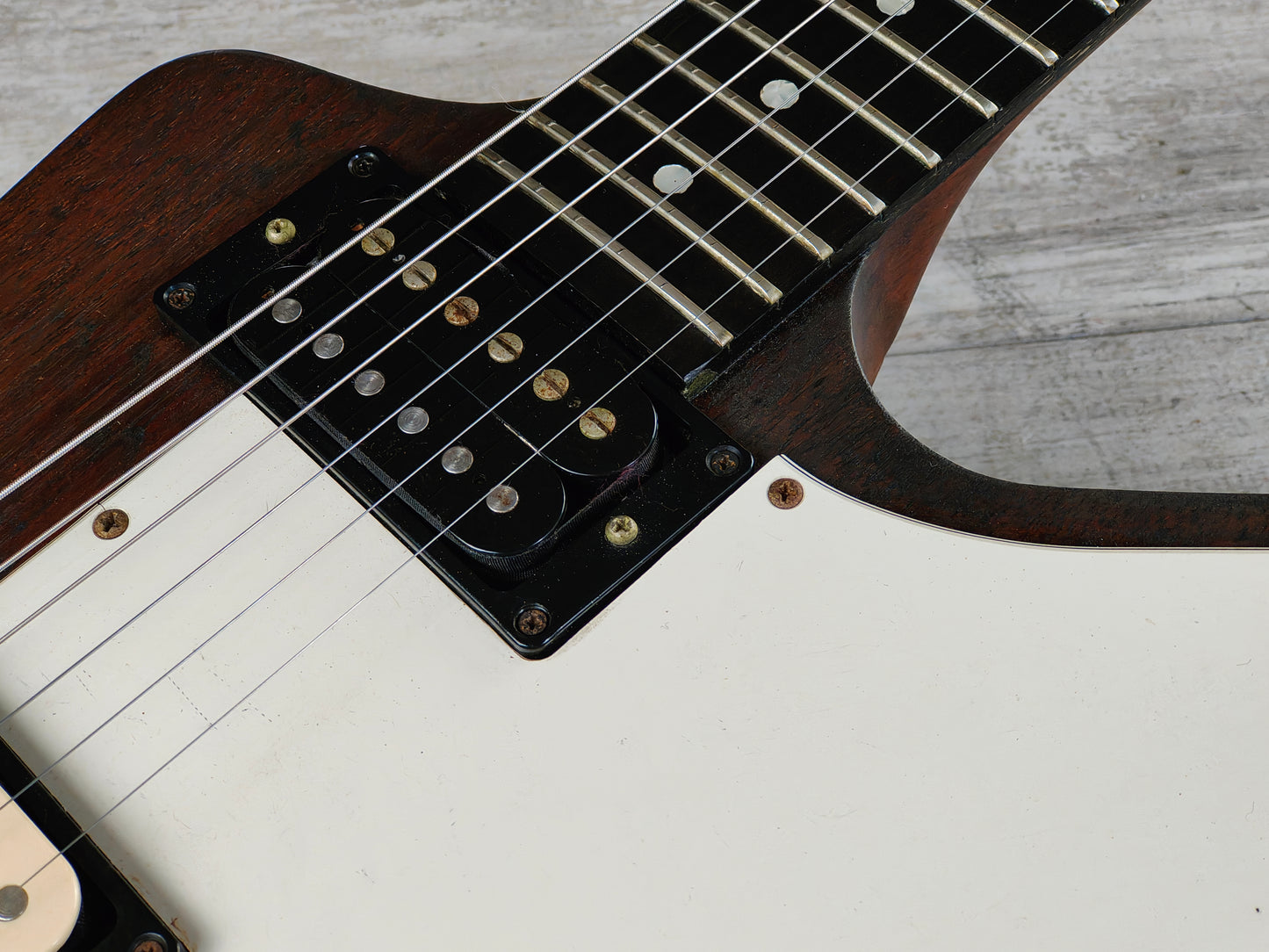 1995 Gibson USA '76 Reissue Explorer (Brown Mahogany)