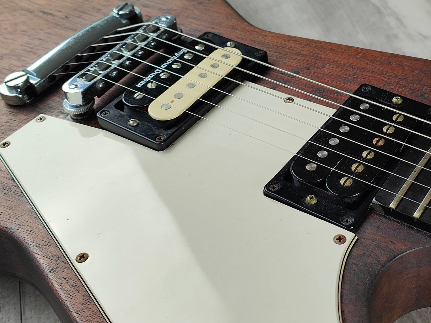 1995 Gibson USA '76 Reissue Explorer (Brown Mahogany)