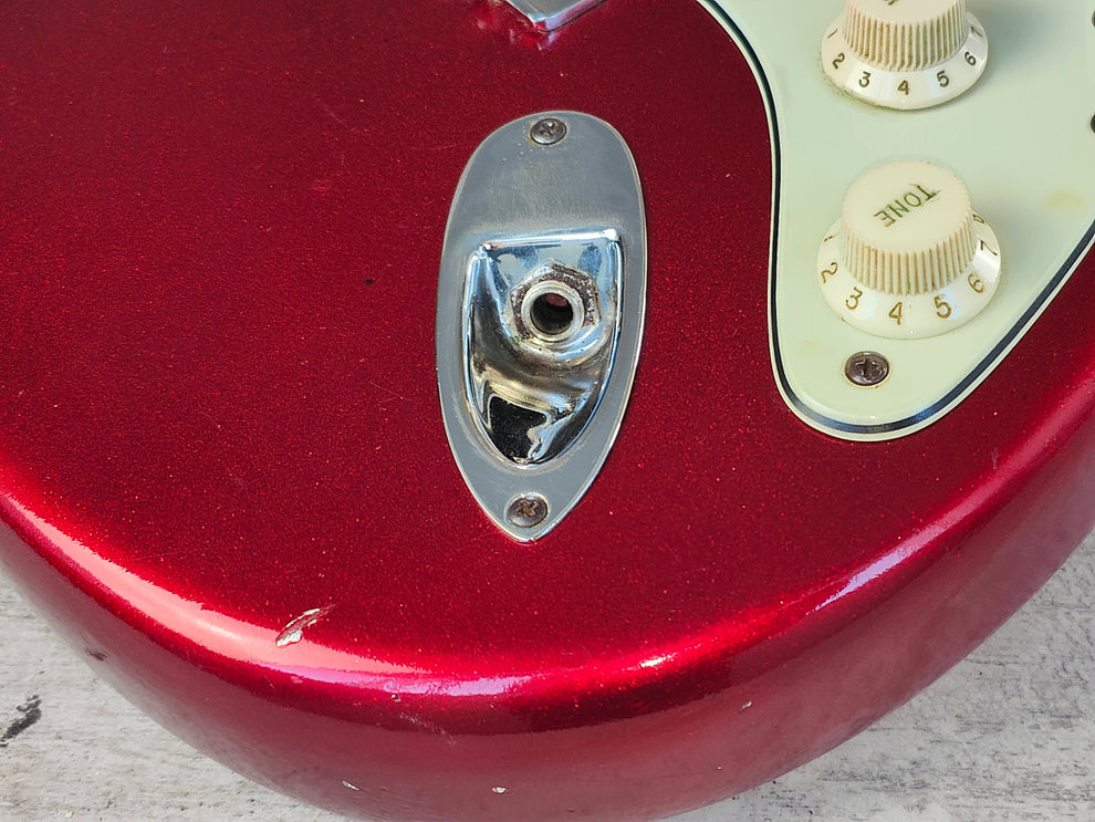 Red Partscaster 2002 Fender USA Stratocaster Partscaster (Metallic Sparkle Red) – Cool ...