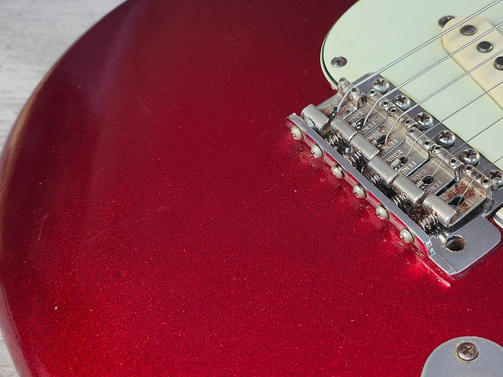 Red Partscaster 2002 Fender USA Stratocaster Partscaster (Metallic Sparkle Red) – Cool ...