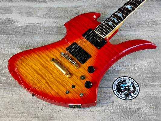 2002 Burny Hide (X Japan) MG-130S Mockingbird w/Sustainer (Cherry Sunburst)