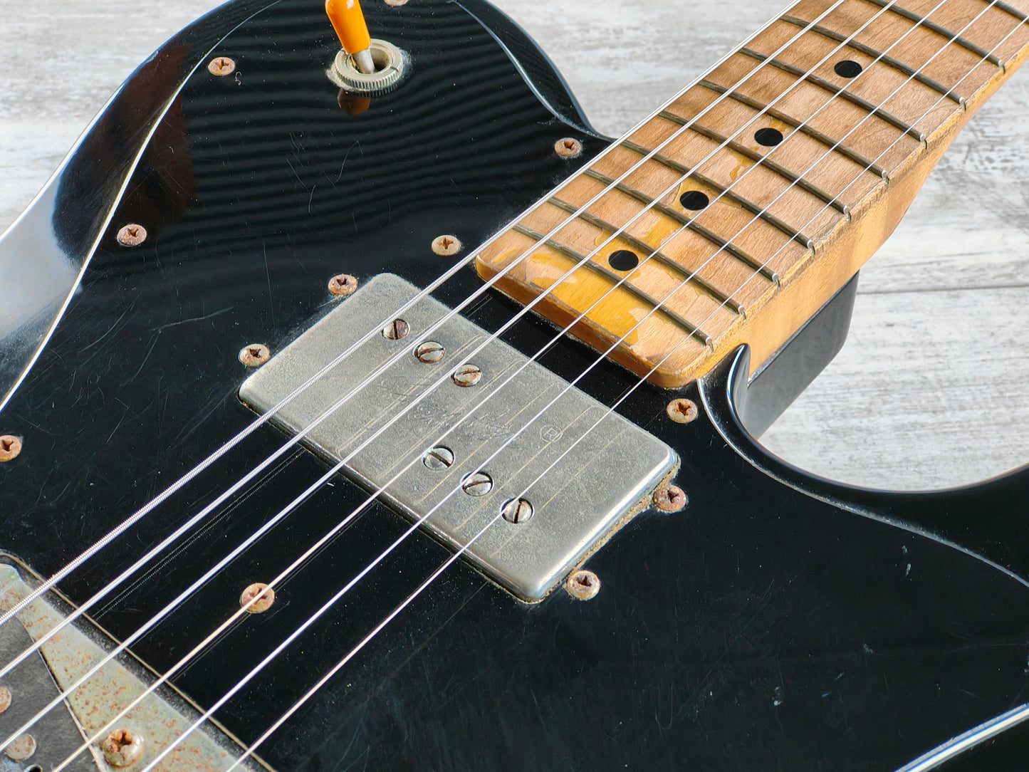 1987 Fender Japan TC72-60 "E Series" Telecaster Custom (Black)