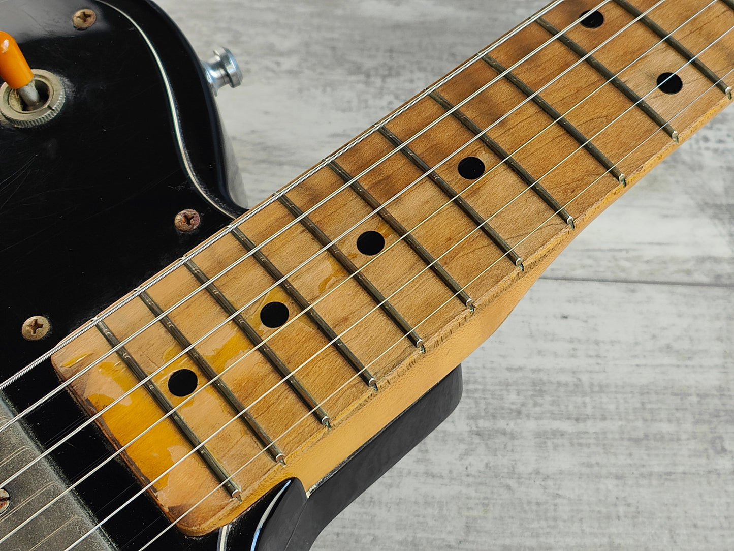 1987 Fender Japan TC72-60 "E Series" Telecaster Custom (Black)